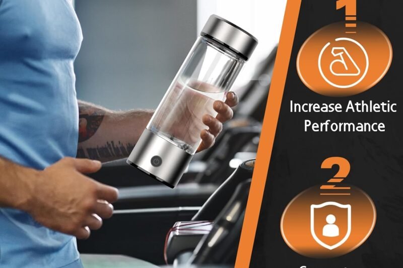 Hydrogen Water Bottle Generator, Portable Rechargeable aquahealth Hydrogen Water, Hydrogen Water Ionizer Machine, with SPE/PEM Technology, for Home Office Travel Fitness Drinking